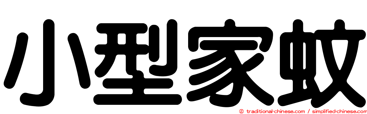 小型家蚊