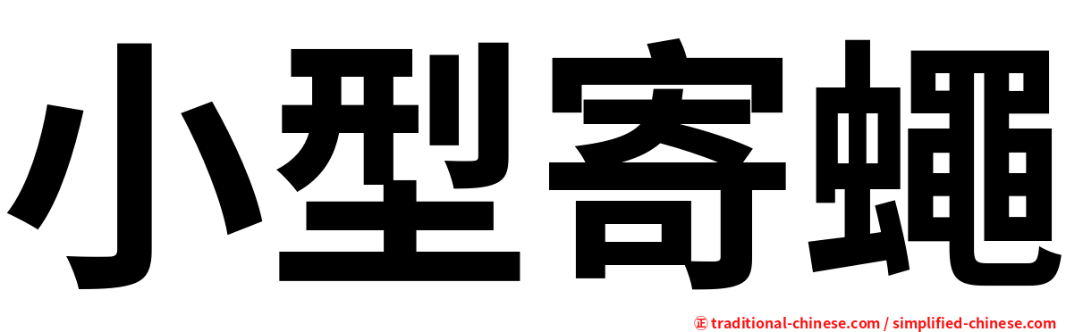 小型寄蠅