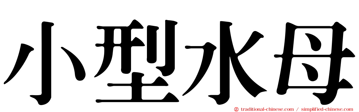 小型水母