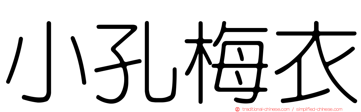小孔梅衣