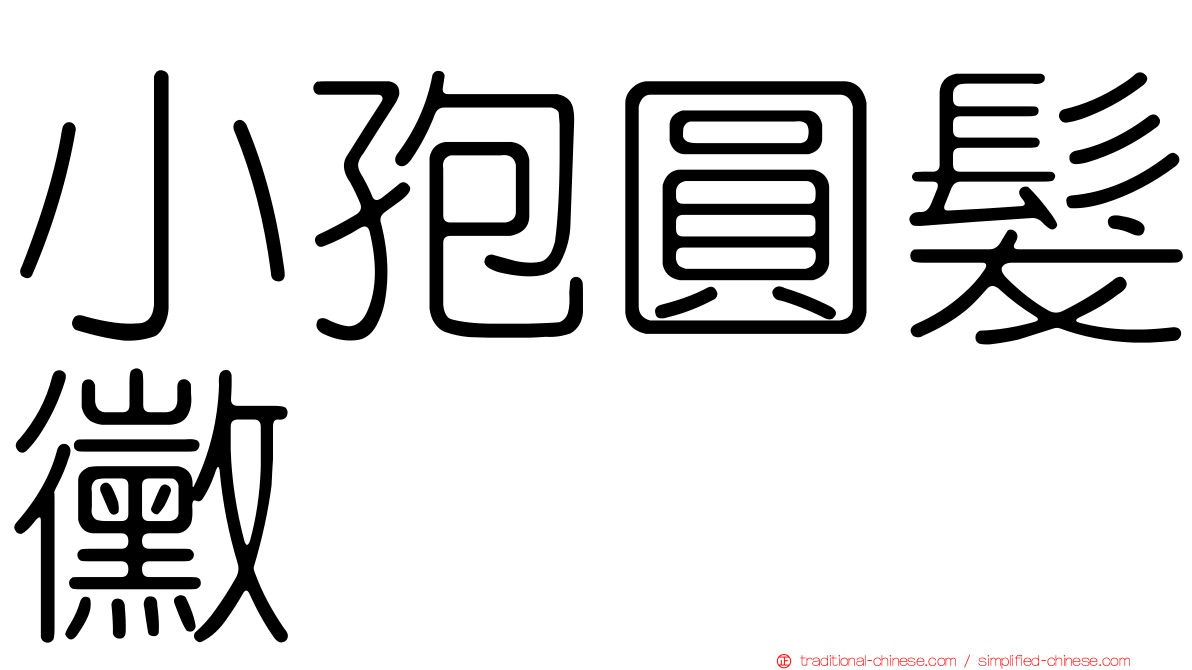 小孢圓髮黴