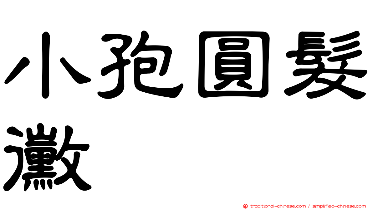 小孢圓髮黴