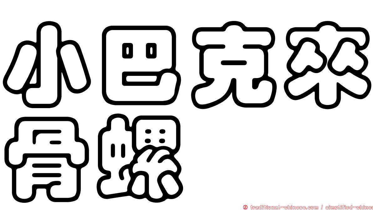 小巴克來骨螺