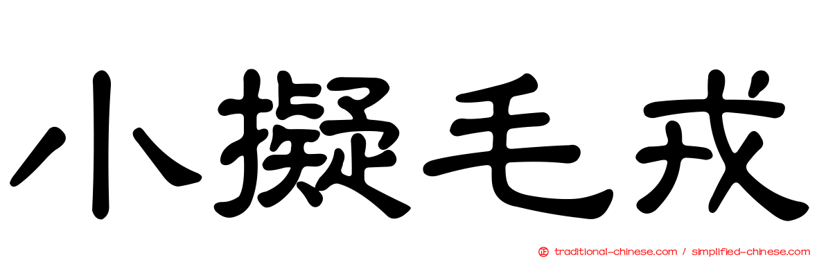 小擬毛戎
