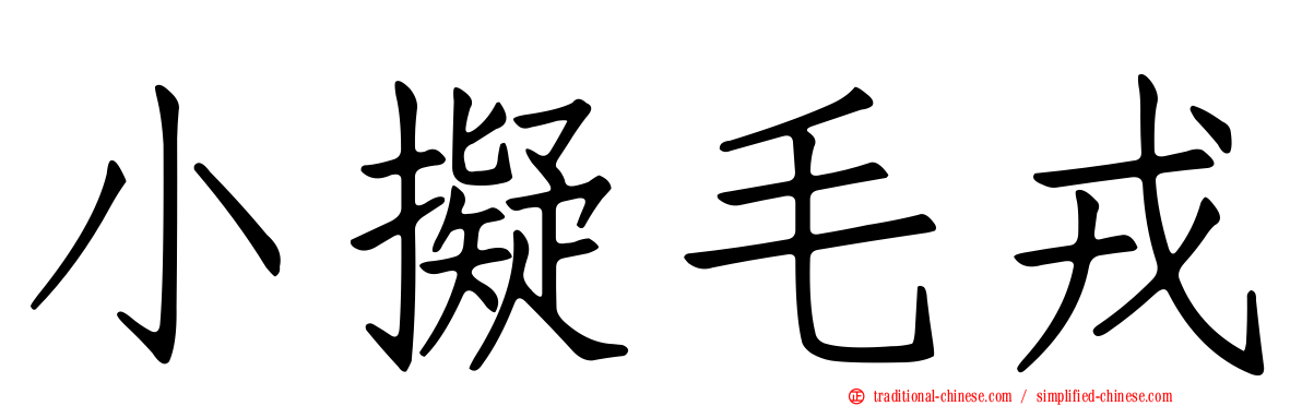 小擬毛戎