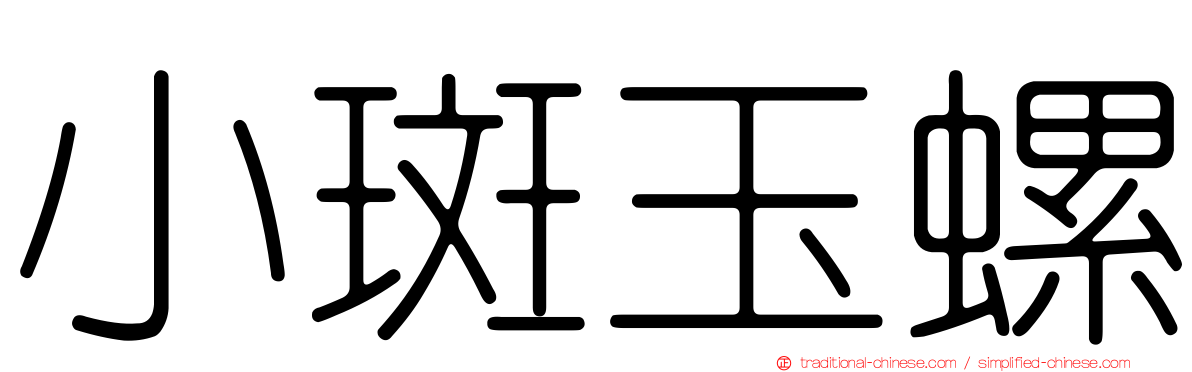 小斑玉螺
