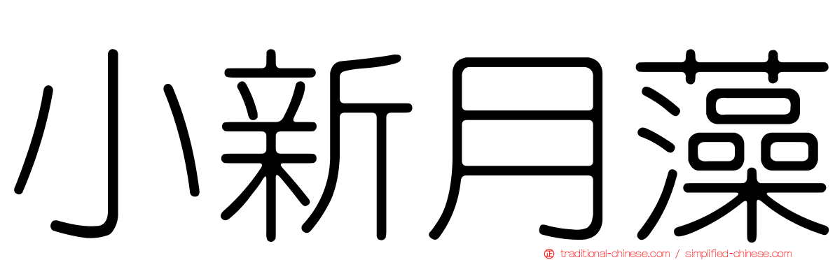 小新月藻