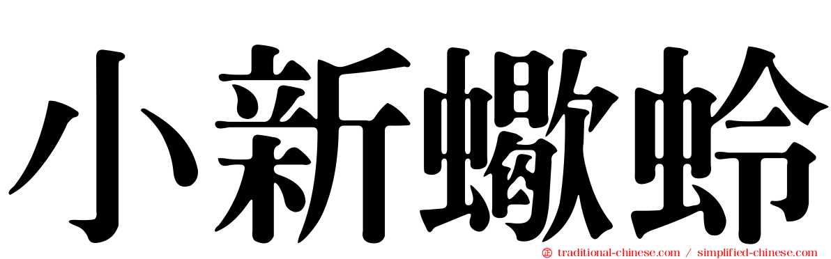 小新蠍蛉