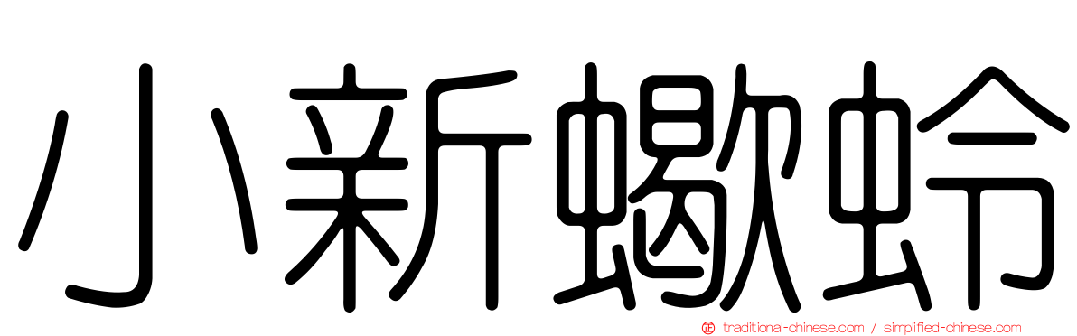 小新蠍蛉