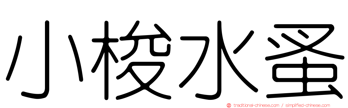 小梭水蚤