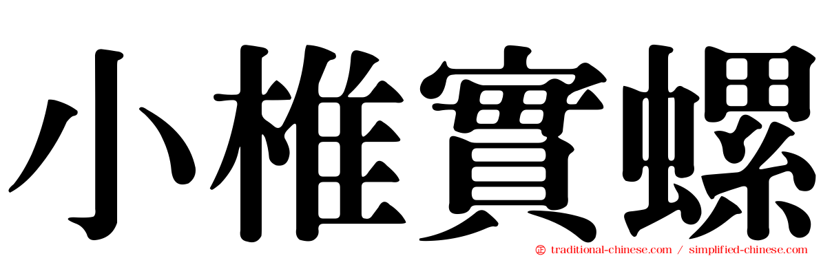 小椎實螺