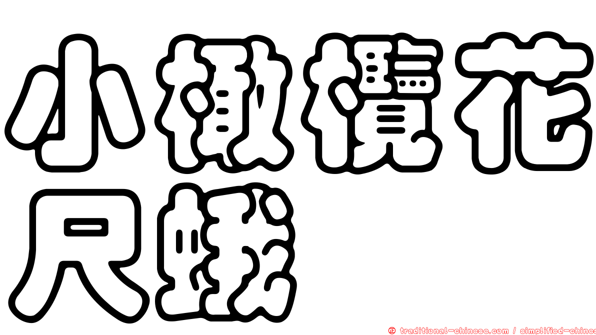 小橄欖花尺蛾