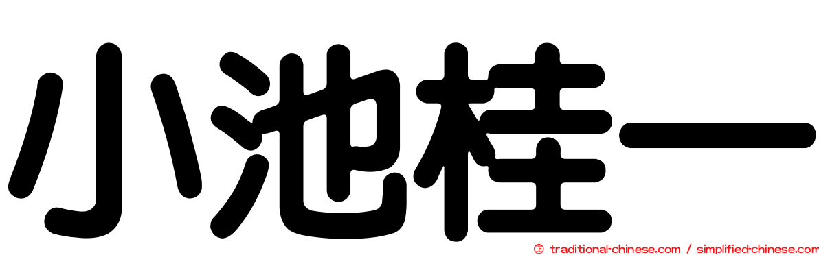 小池桂一