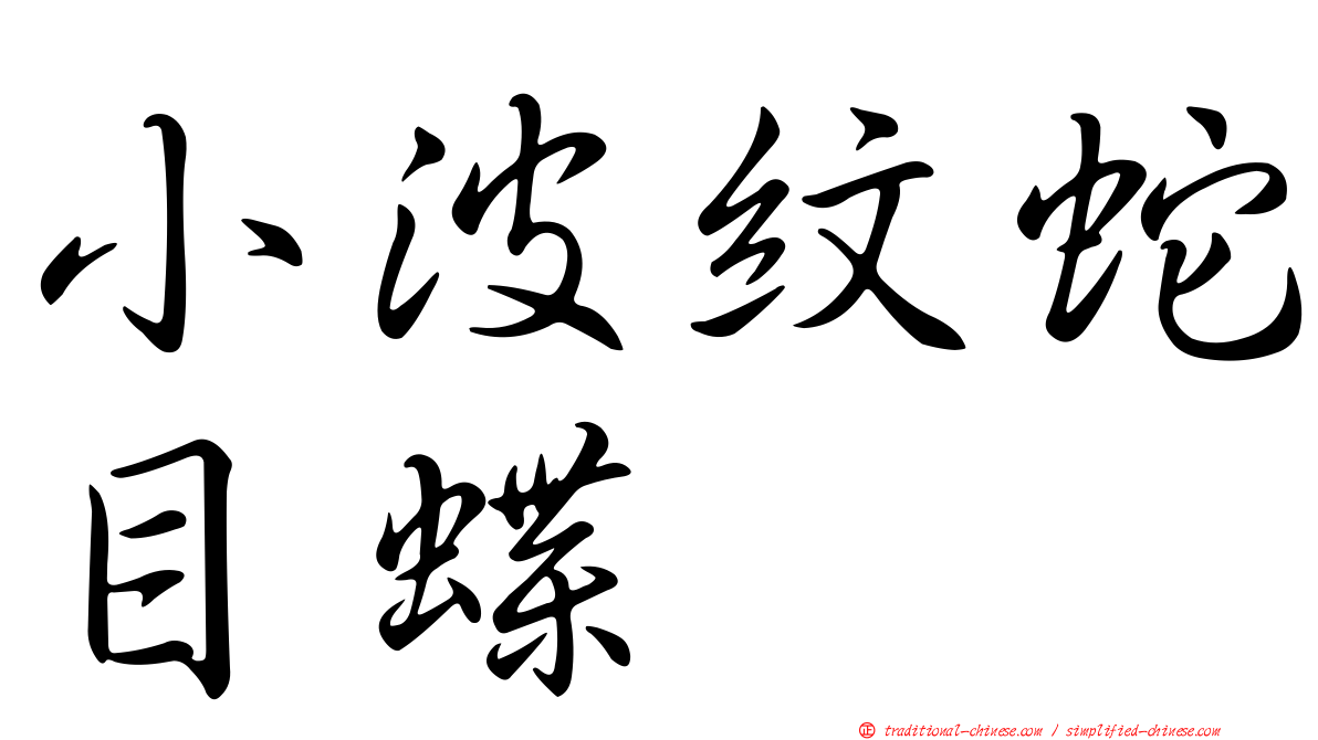 小波紋蛇目蝶