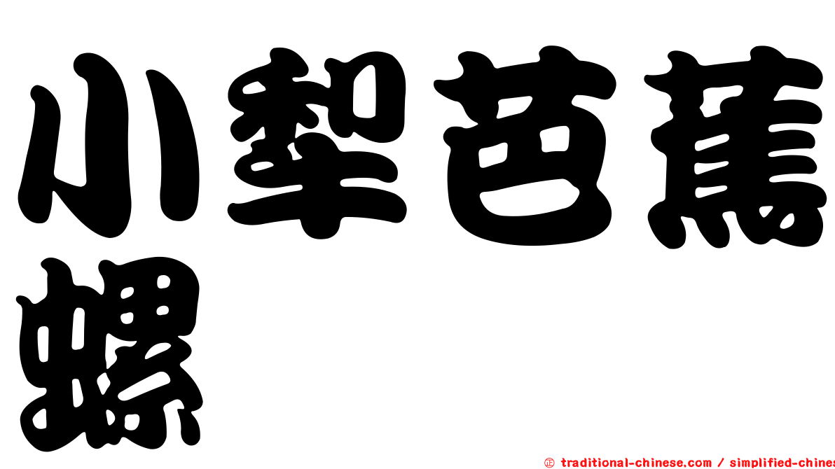 小犁芭蕉螺