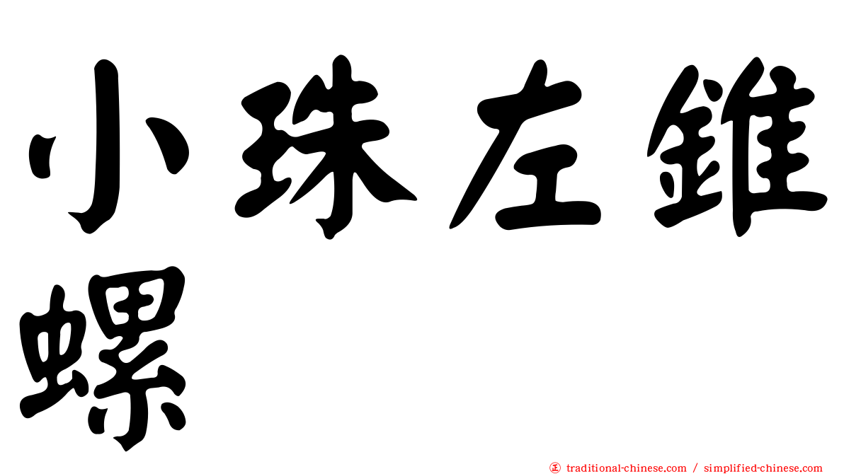 小珠左錐螺