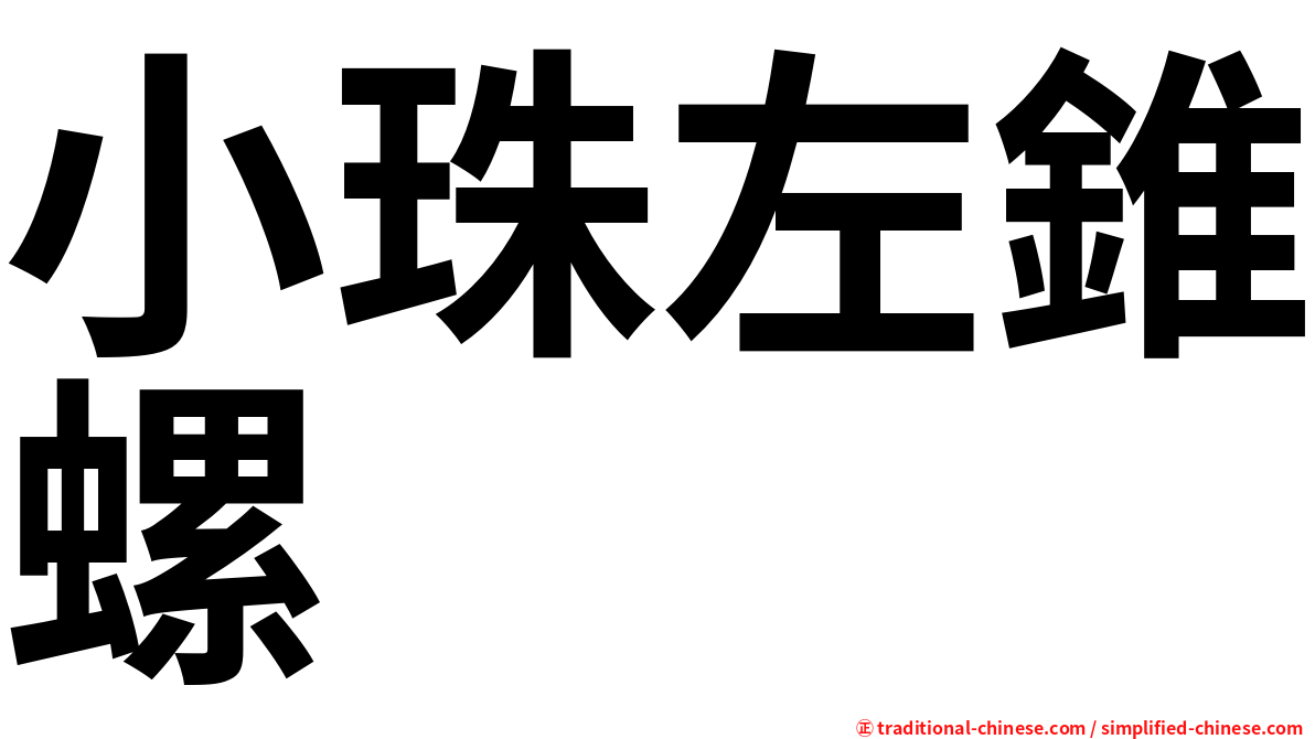 小珠左錐螺