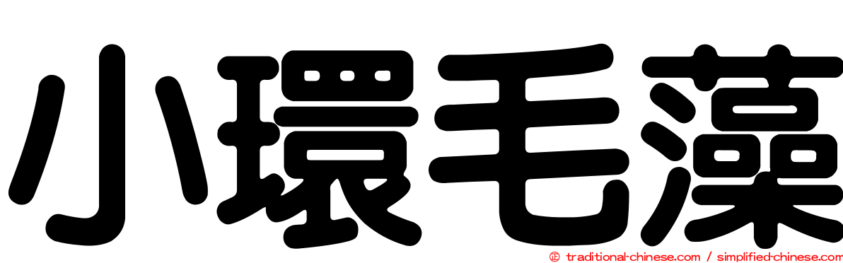小環毛藻