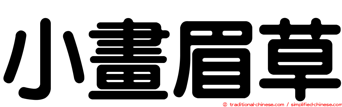 小畫眉草