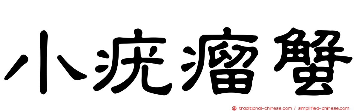小疣瘤蟹