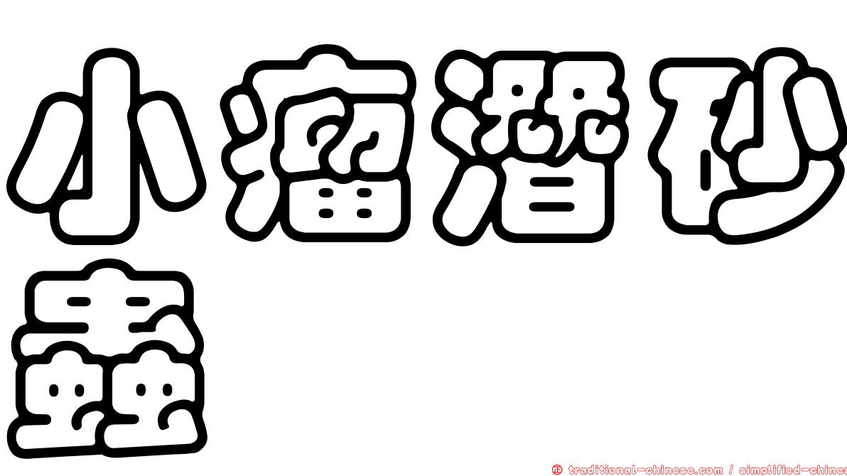 小瘤潛砂蟲
