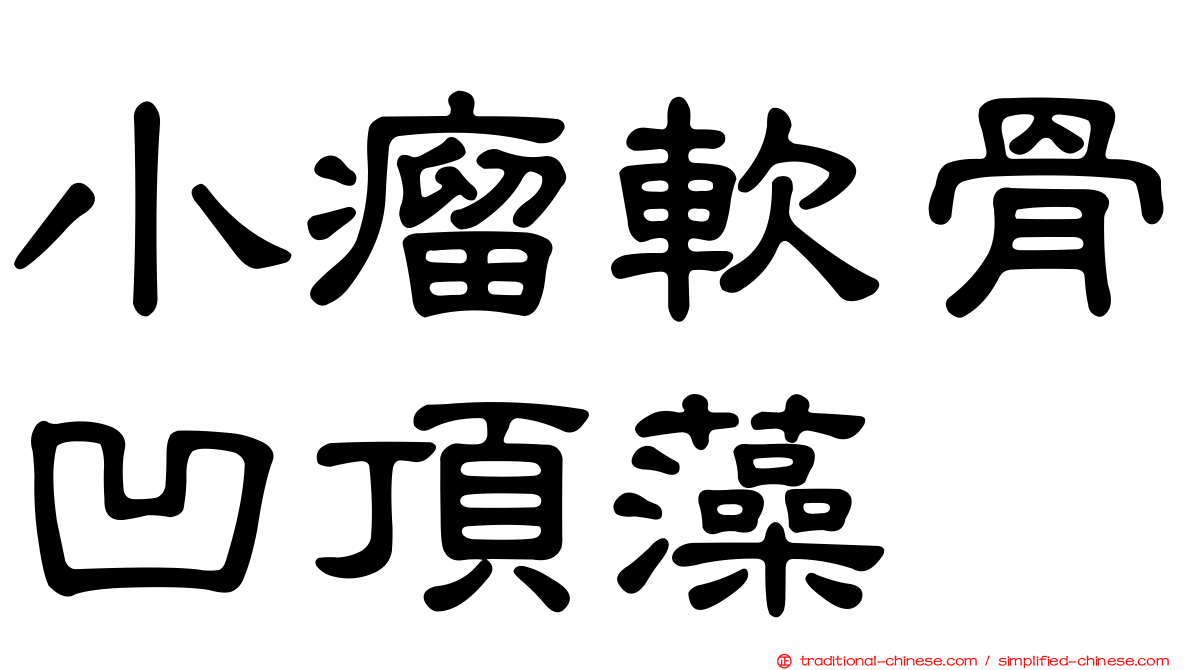 小瘤軟骨凹頂藻