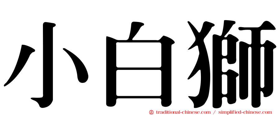 小白獅