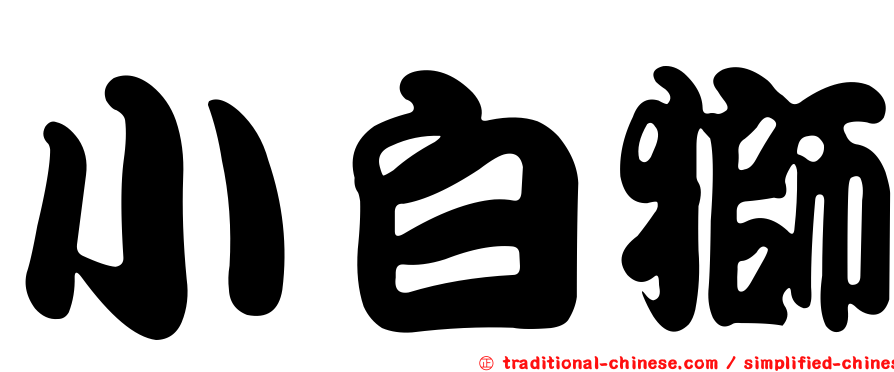 小白獅