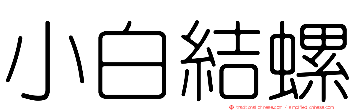 小白結螺