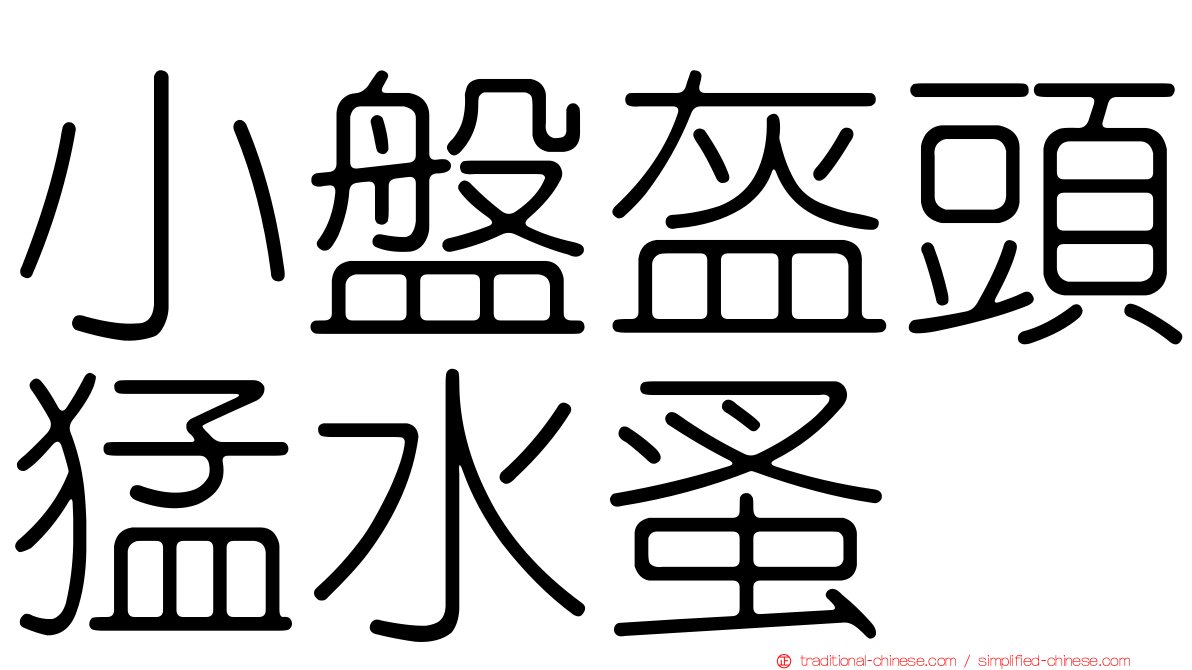 小盤盔頭猛水蚤