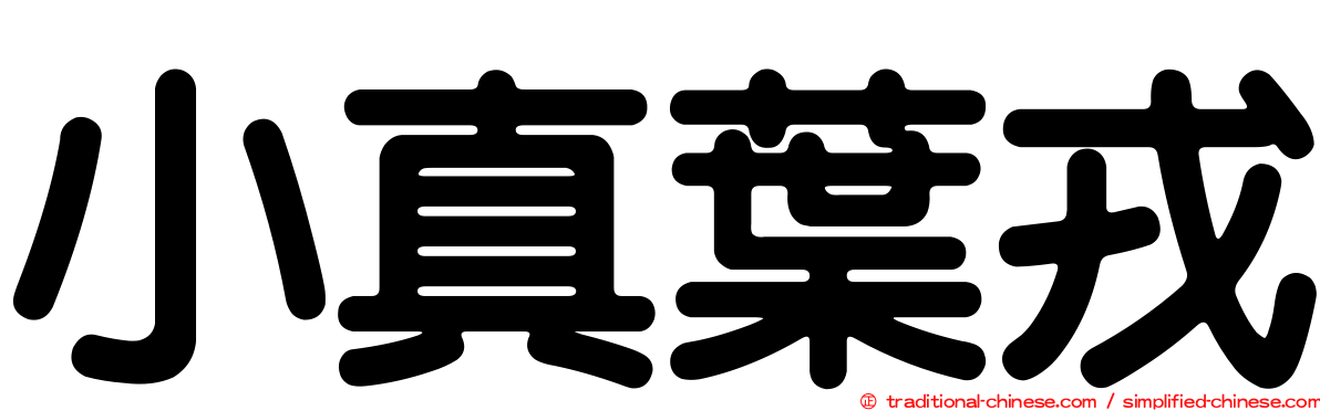 小真葉戎