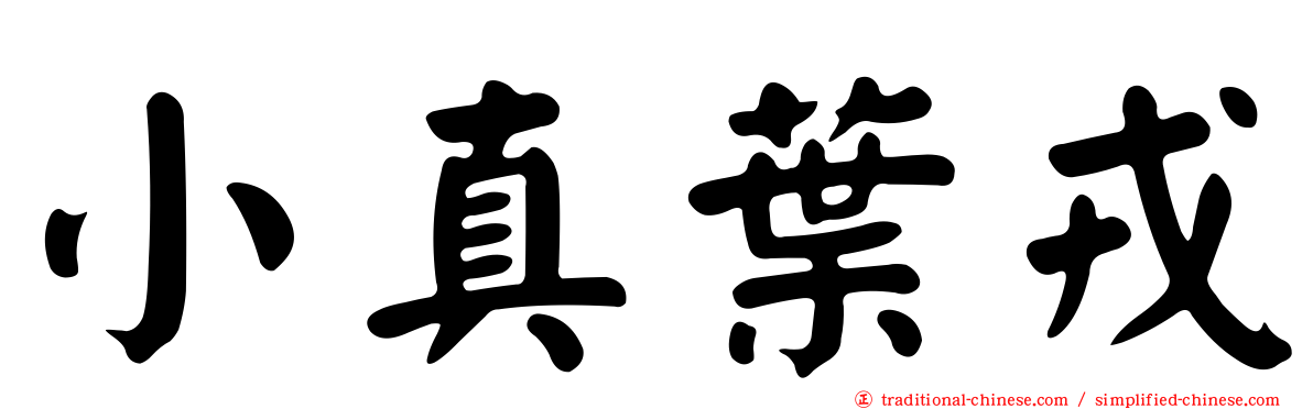 小真葉戎