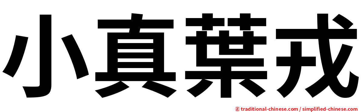 小真葉戎