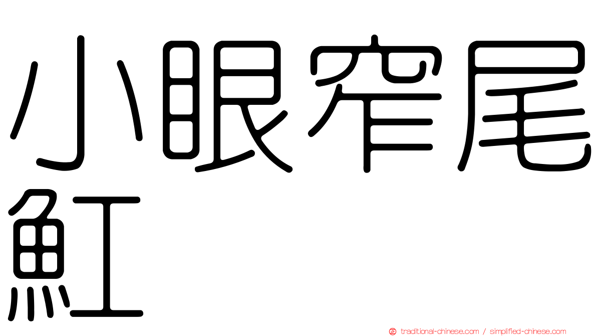 小眼窄尾魟