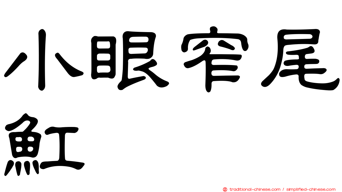 小眼窄尾魟