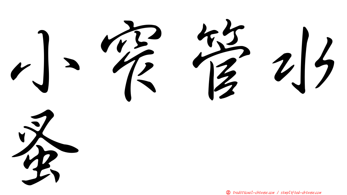 小窄管水蚤