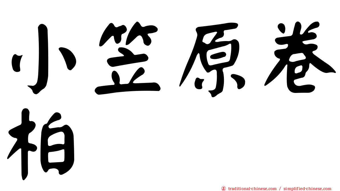 小笠原卷柏