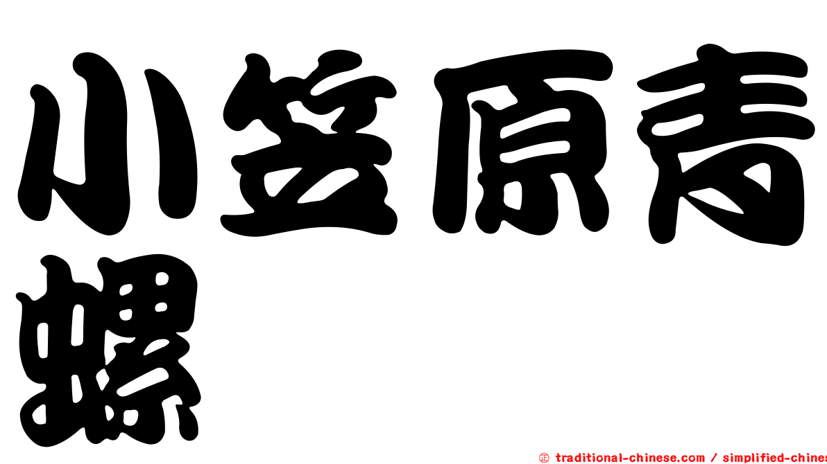 小笠原青螺