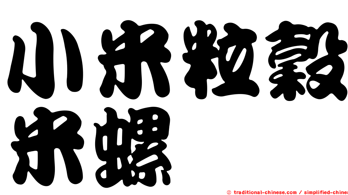小米粒穀米螺