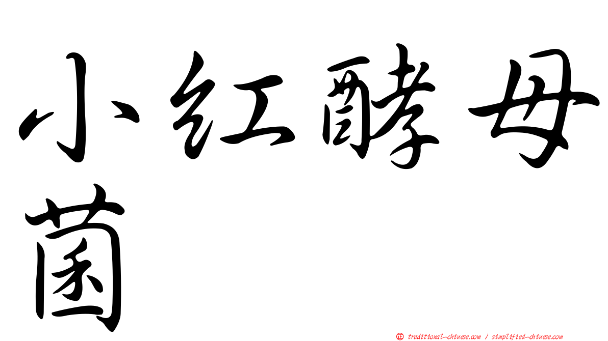 小紅酵母菌