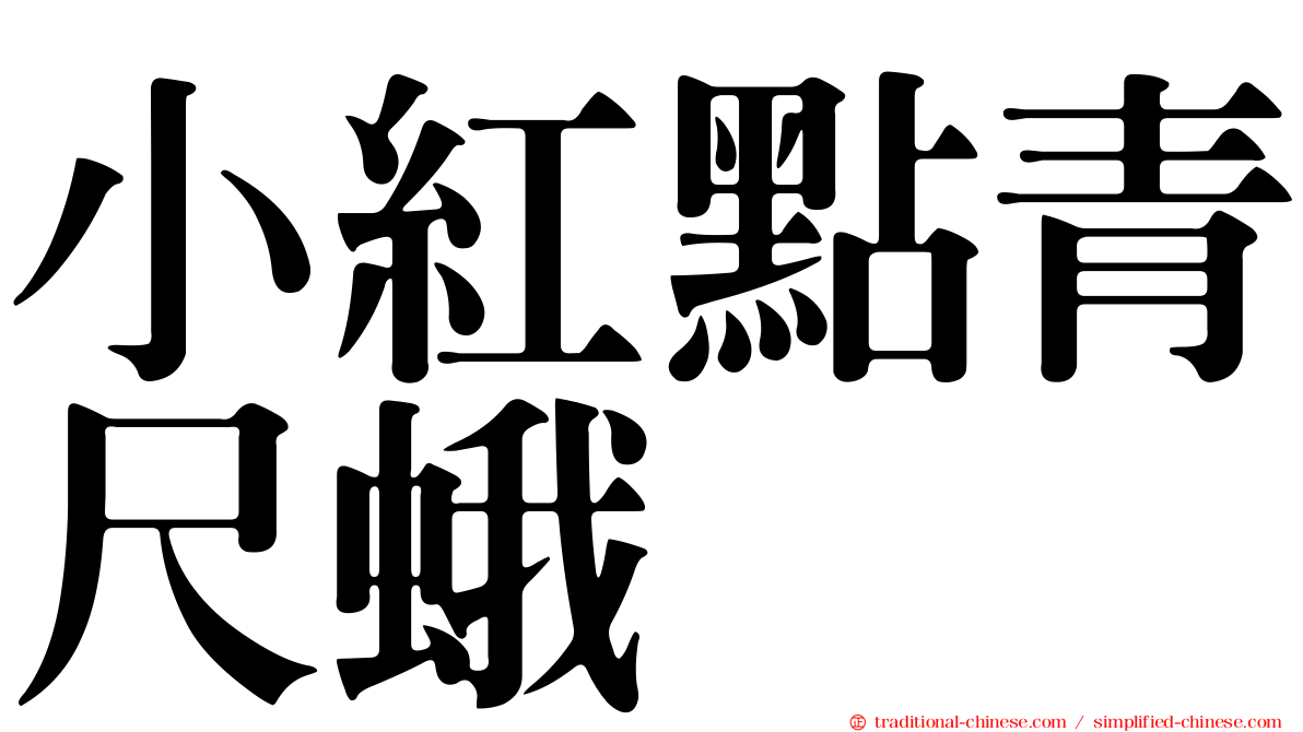 小紅點青尺蛾