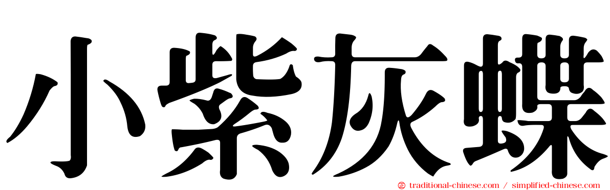 小紫灰蝶