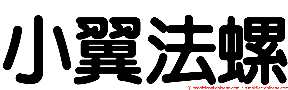 小翼法螺