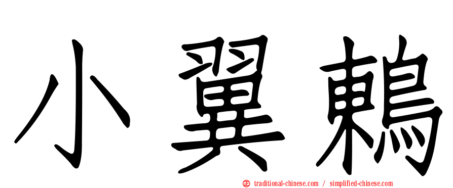 小翼鶇