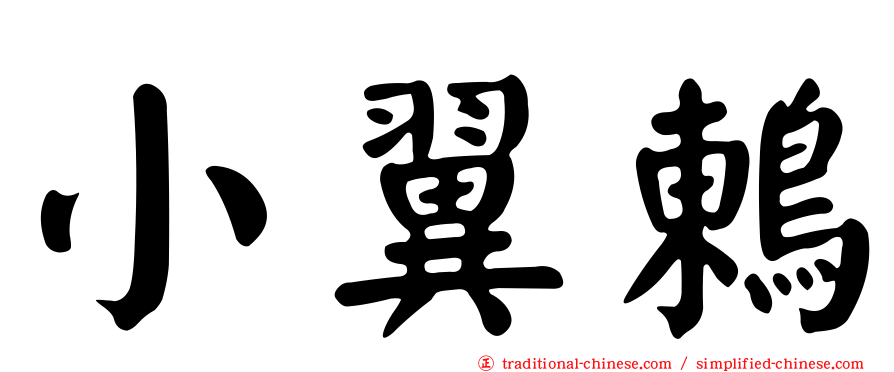 小翼鶇