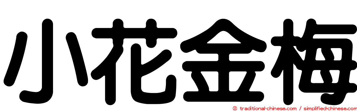 小花金梅
