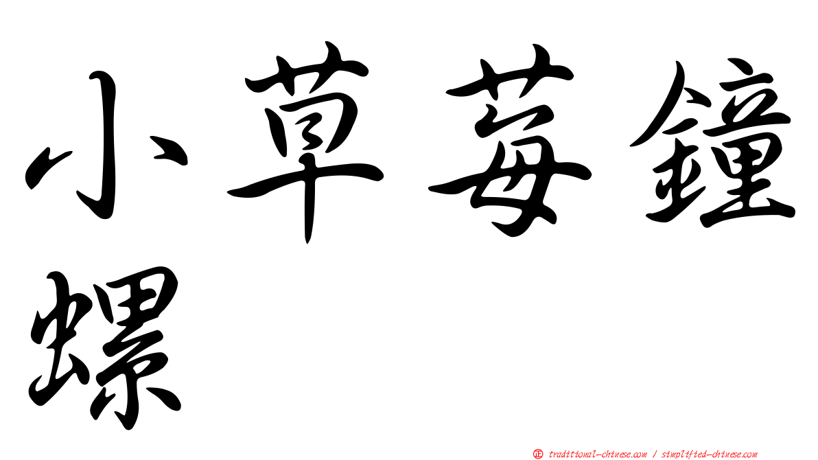 小草莓鐘螺