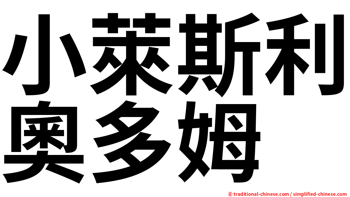 小萊斯利奧多姆