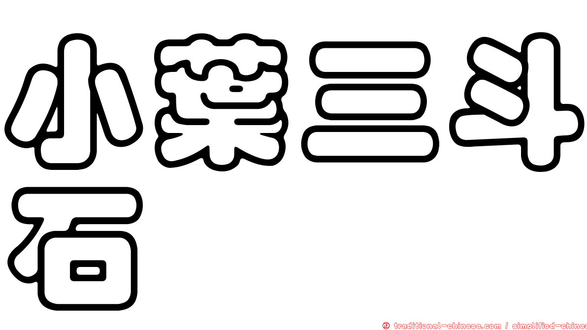 小葉三斗石櫟