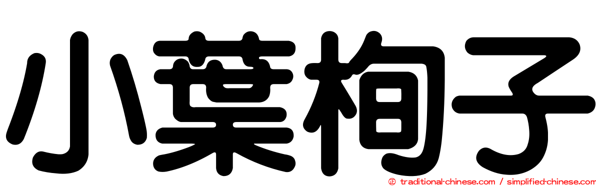 小葉栒子